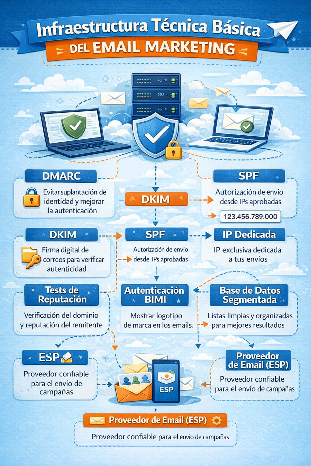 Infraestructura técnica básica del email marketing